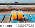 Orange juice cold drink 138847582