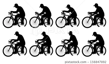 Black Solid Electronic Shifting System Test Silhouettes Black Solid Electronic Shifting System Test Silhouettes 138847892