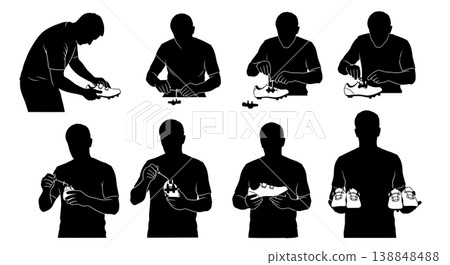 Black Solid Classic Wire Wheel Polishing Silhouettes Black Solid Classic Wire Wheel Polishing Silhouettes 138848488