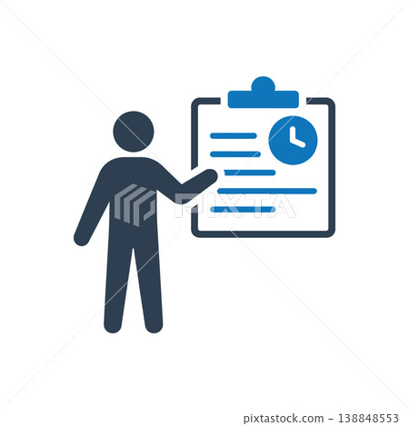 Library Schedule Management Icon Library Schedule Management Icon 138848553