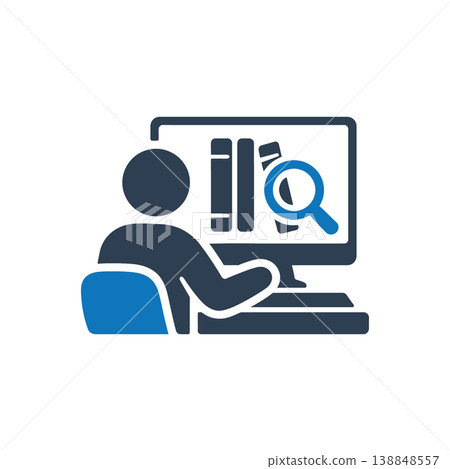 Digital Resource Database Search Icon Digital Resource Database Search Icon 138848557