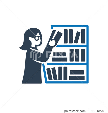 Organizing Shelves and Archiving Icon 138848589