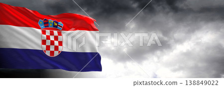 croatia, flag, sky 138849022