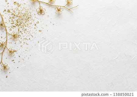 Japanese-style background material: Cherry blossom frame Japanese-style background material: Cherry blossom frame 138850021