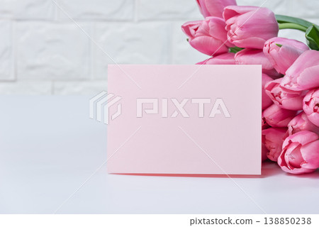 Beautiful Bouquet of pink delicate tulips. Spring background. Beautiful Bouquet of pink delicate tulips. Spring background. 138850238