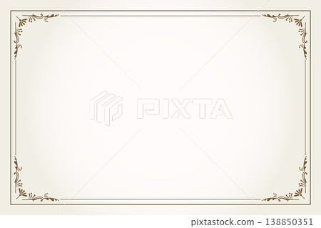 Sepia background European vintage frame with chrysanthemum decoration Sepia background European vintage frame with chrysanthemum decoration 138850351