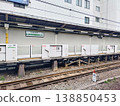 Yoyogi Station with platform screen doors 138850453