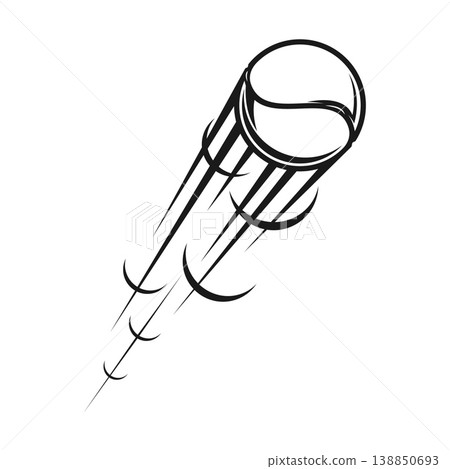 Tennis sport ball fly air trail icon or symbol. Tennis ball fly motion trail monochrome symbol, sport shoot air trace vector pictogram. Game ball strike speed tail sign or icon Tennis sport ball fly air trail icon or symbol. Tennis ball fly motion trail monochrome symbol, sport shoot air trace vector pictogram. Game ball strike speed tail sign or icon 138850693