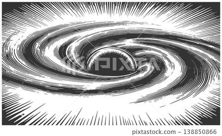 Abstract Black Hole with Radiating Energy Lines 138850866