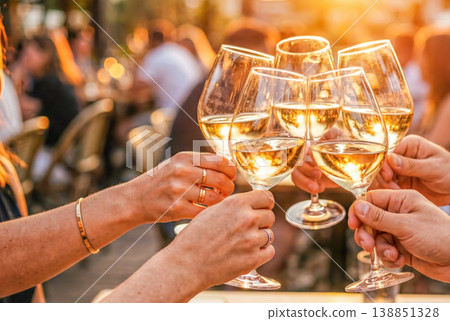 A toast with wine A toast with wine 138851328