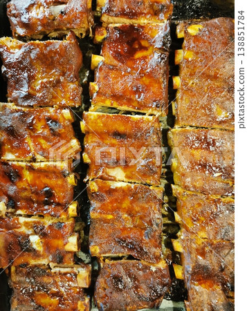grilled pork ribs grilled pork ribs 138851784