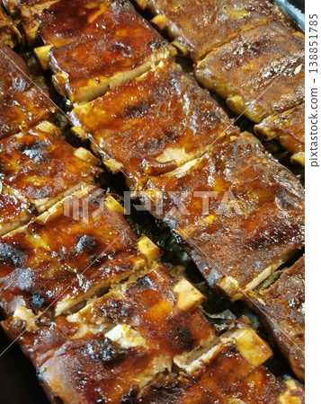 grilled pork ribs grilled pork ribs 138851785