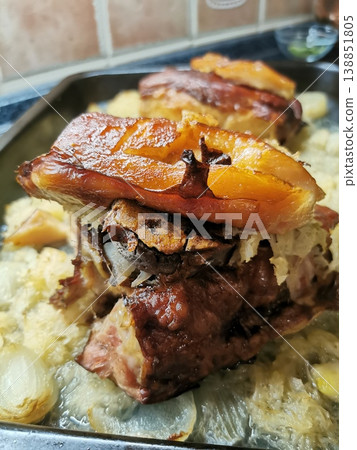 pork meat knee pork meat knee 138851805