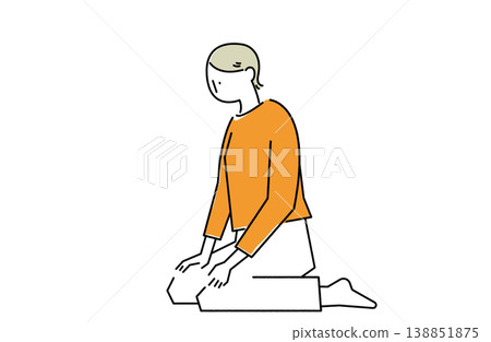 A woman sitting 138851875