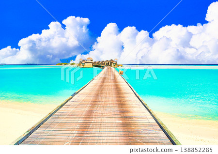 Beautiful coral reef sea in the Indian Ocean Beautiful coral reef sea in the Indian Ocean 138852285