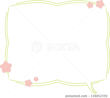 可愛的花框 可愛的花框 138852350
