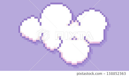 Pixel art cloud. Pixel art cloud. 138852363