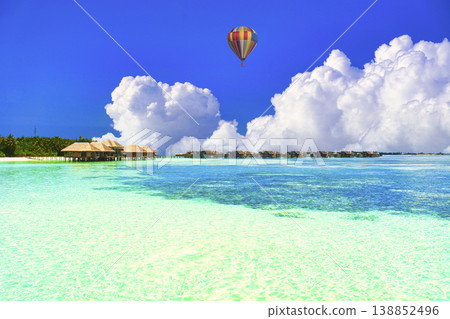 Beautiful coral reef sea in the Indian Ocean Beautiful coral reef sea in the Indian Ocean 138852496