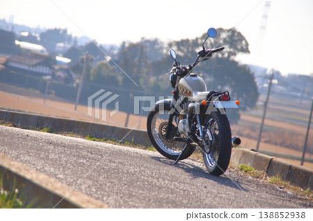Rural scenery and motorcycles 138852938