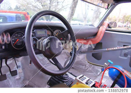 Racing car interior Racing car interior 138852978