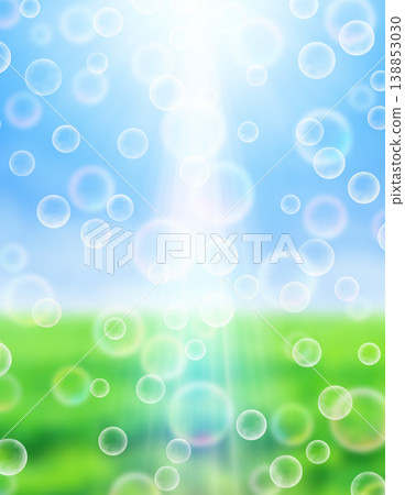 Soap bubbles with green background Soap bubbles with green background 138853030