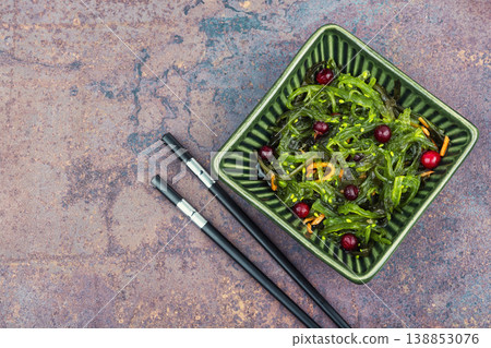 Healthy Green Salad with Seaweed and Cranberries Healthy Green Salad with Seaweed and Cranberries 138853076