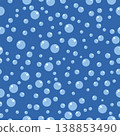Water air bubble seamless pattern 138853490