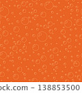 Bubble seamless pattern orange color 138853500