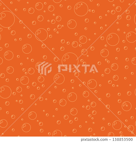 Bubble seamless pattern orange color 138853500