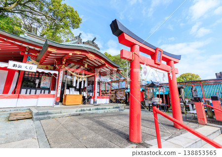 熊本縣熊本市熊本城稻荷神社春季景色 熊本縣熊本市熊本城稻荷神社春季景色 138853565