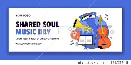 World Music Day Flat Cartoon Hand Drawn Social Media Cover Background World Music Day Flat Cartoon Hand Drawn Social Media Cover Background 138853746