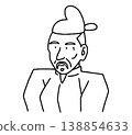 戰國武將的手繪插圖 138854633