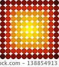 Gradient background with rows of circles: Red, Yellow, Orange Gradient background with rows of circles: Red, Yellow, Orange 138854913
