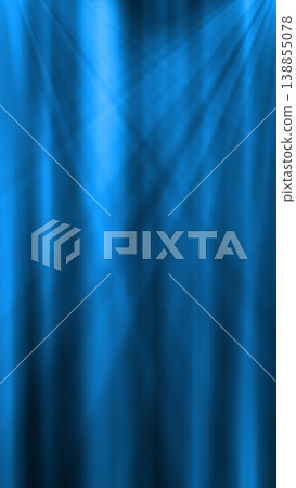 Soft blue light rays streaming through darkness, forming a smooth atmospheric abstract background with motion and depth 138855078