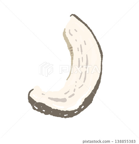 Sliced shiitake mushrooms (single slice, thinly sliced) 138855383