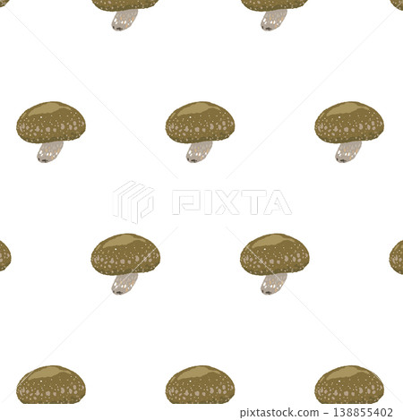 香菇無縫圖案背景 138855402