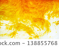 Iodine antiseptic dissolving in water, forming soft brown waves. Concept of sterilization, hygiene, and healthcare protection. 138855768