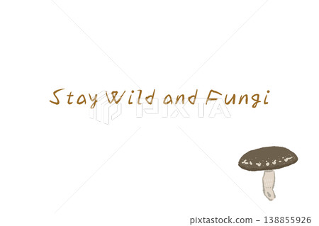 Horizontal menu/card template for shiitake mushrooms 138855926