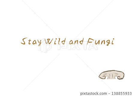 橫向菜單/卡片模板，圖案為半香菇。 138855933