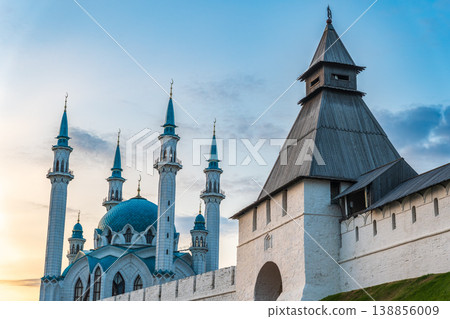 Kul Sharif mosque in Kazan Kremlin, Tatarstan, Russia. It is tourist attraction of Kazan. Kul Sharif mosque in Kazan Kremlin, Tatarstan, Russia. It is tourist attraction of Kazan. 138856009