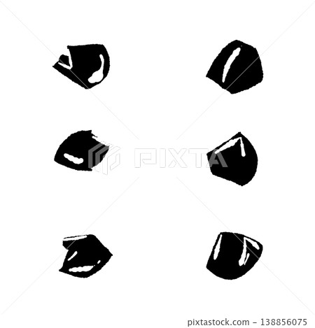 一組粗切的杏鮑菇（變體，單色） 138856075