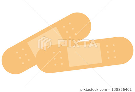 Illustration of a bandage Illustration of a bandage 138856401