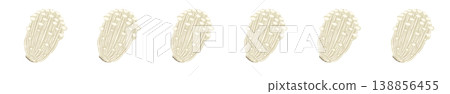 Line decoration/decorative borders for small enoki mushrooms (variations) 138856455