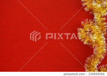New Year's holiday fabric, red fabric New Year's holiday fabric, red fabric 138856568