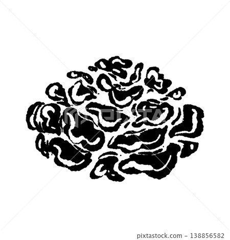 舞茸（整朵，俯視圖，單色） 138856582