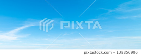 Blue sky with small clouds in springtime 138856996