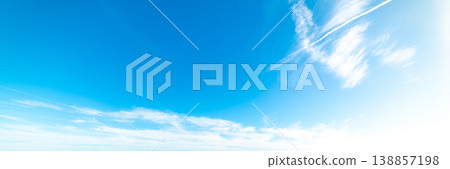 Blue sky with white clouds in Malibu 138857198