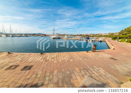 Porto Rotondo marina on a sunny day 138857216