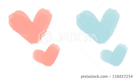 This is a heart illustration with a spreading feeling. 138857254