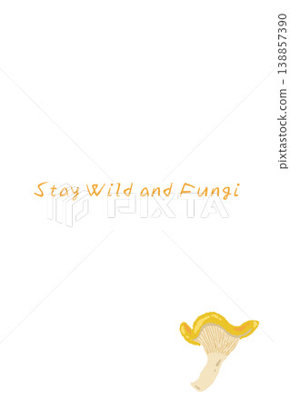 Vertical menu/card template with hand-drawn illustration of apricot mushroom (variant layout) Vertical menu/card template with hand-drawn illustration of apricot mushroom (variant layout) 138857390
